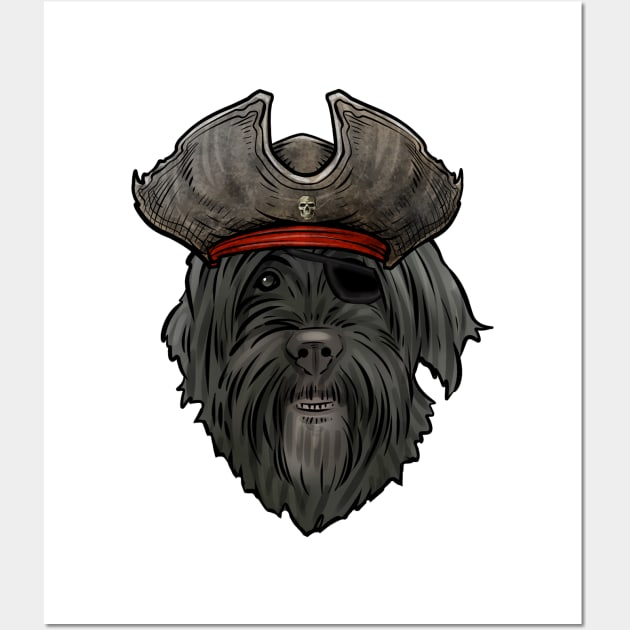 Portuguese Water Dog Pirate Wall Art by whyitsme